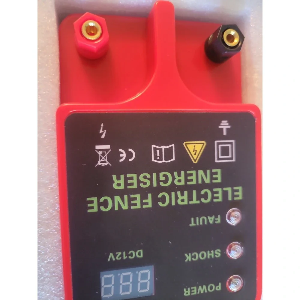 10KM Electric Fence Charger, Portable Electric Fence Energizer, 2J Waterproof...